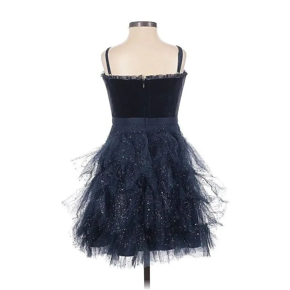 Betsy & Adam Tulle Fit and Flare Mini Dress - Picture 5 of 5